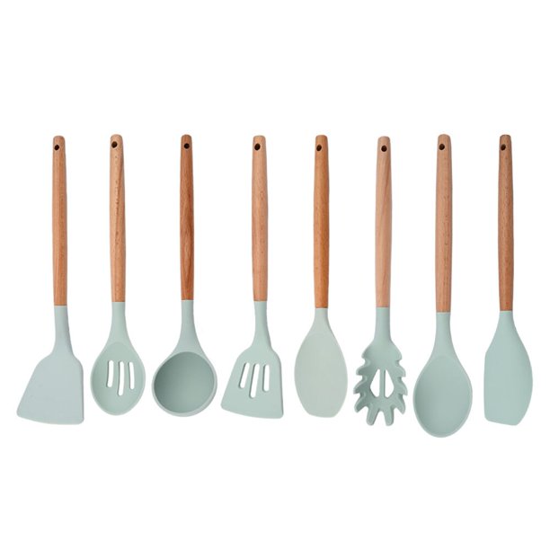 Utensilios de cocina antiadherentes de silicona Herramientas para hornear resistentes al calor con caja de almacenamiento zhangmengya LED