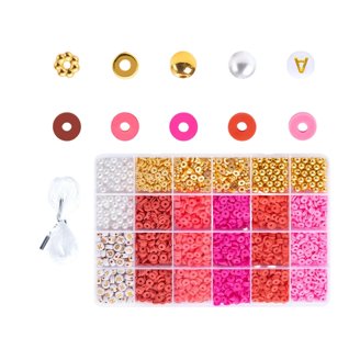 195pcs Acrylic Beads Assortment - 8 Styles (Hearts, Stars, Flowers), 9-13mm, For Jewelry Making, Phone Charms, Bracelets, Kids Crafts