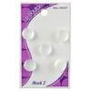 Le Bouton 7/16" White Pearlized Shank Button, 5 Count