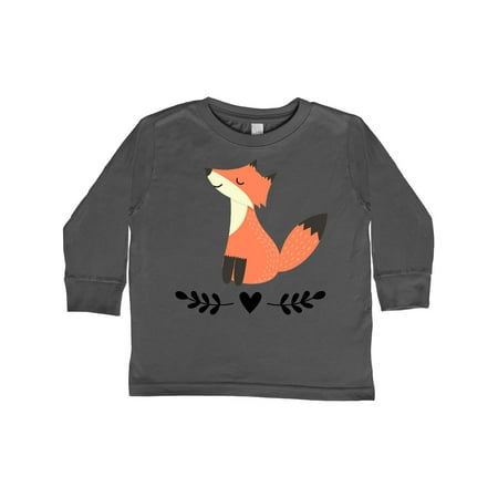 

Inktastic Fox Gifts for Girls Woodland Gift Toddler Toddler Girl Long Sleeve T-Shirt