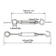 thumbnail image 3 of Tensor de cable, tensor M4, tensor de cable de acero inoxidable, 4 piezas de tensor de cable de acero, tensor de cable, tensor de cable, tensor de acero inoxidable, 3 of 4