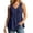 Navy, variant on Linen Tank Tops for Women Sleeveless Button Front Loose Shirt Top Casual Lightweight V Neck Tank Size S