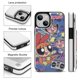 thumbnail image 3 of Funda tipo cartera de Las Supernenas para iPhone 14 con tarjetero, tapa trasera tipo libro de piel sintética con función atril, ranuras para tarjetas, cierre magnético doble, antigolpes., 3 of 6