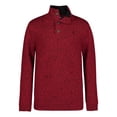 thumbnail image 1 of Suéter IZOD para niño con cierre de un cuarto, rojo jaspeado, talla 14-16, 1 of 1