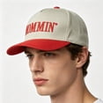 thumbnail image 2 of LiuXxxx Embroidered Baseball Caps Patchwork Trucker Dad Hop Hat Red, 2 of 4