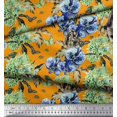thumbnail image 2 of Soimoi Poly Georgette Fabric Rabbit,Lilac & Pansy Floral Decor Fabric Printed Yard 52 Inch Wide, 2 of 3