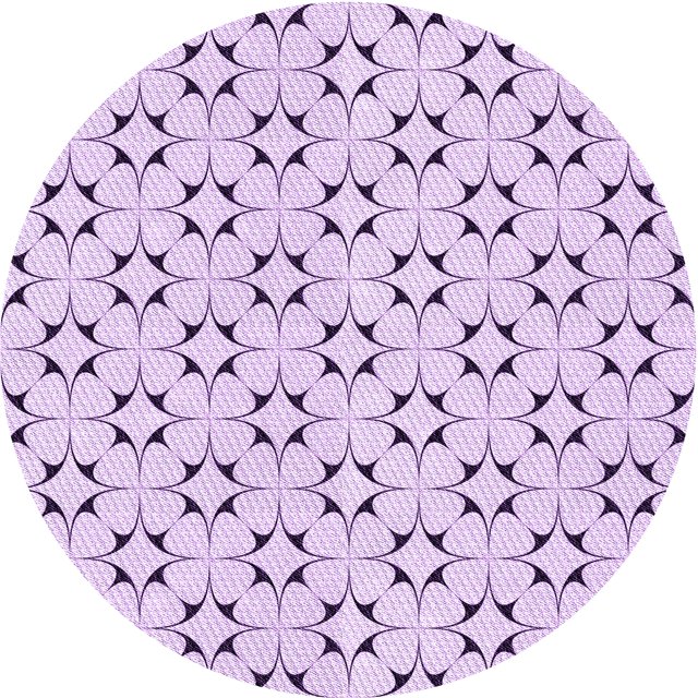 Ahgly Company Tapis d'Intérieur Lavables en Machine, Carrés de Transition, Riches Tapis Violets Lilas, Carrés de 3'