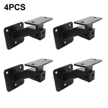 

Adjustable Handrail Brackets for Indoor Stairs Black Stair Railing Bracket 4PCS