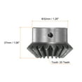 thumbnail image 2 of Uxcell Bevel Gears 2M 20 Teeth 10mm Shaft Hole Tapered Bevel Pinion Gear 2 Pack, 2 of 6