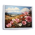 thumbnail image 2 of Designart "Pink Crimson Petal Haven X" Flower Floater Framed Wall Art Prints, 2 of 5