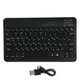 thumbnail image 2 of Clavier d'Ordinateur, Clavier Carré RGB Rétroéclairage Antidérapant Clavier Panneau Portable pour Tablettes pour Smartphones pour Ordinateurs Portables Noir Russe, 2 of 7