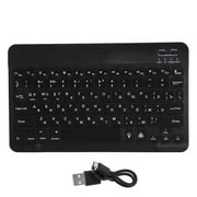 KAUU Wireless Bluetooth Keyboard 10in with RGB Backlight Square Keycap for Phone TabletBlack Russian