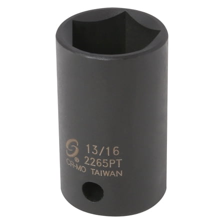 Sunex 1/2" Drive 13/16" 5 Point Impact Socket