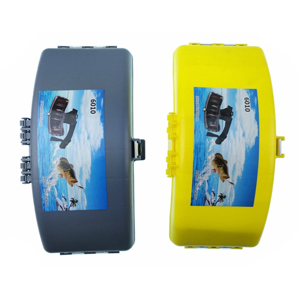 Portable Fishing Tackle Box Plastic Baits Lures Waist Box with Belt Fish Accessories Organizers Storage Case Easy to Use