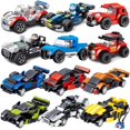 thumbnail image 1 of Bloques de construcción de Super coche de carreras, Mini F1, modelo de vehículo campeón de velocidad rápido y furioso, juguetes de bloques, regalos, 1 of 4