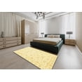thumbnail image 4 of Ahgly Company Indoor Rectangle Abstract Sun Yellow Oriental Area Rugs, 5' x 8', 4 of 6