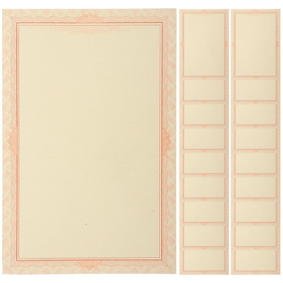 20 Pcs Certificate Inner Page Award and Recognition Paper Pack