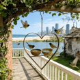 thumbnail image 6 of YAMB Hollow Heart Shaped Iron Bird Feeder, Rustproof Waterproof Hanging Feeder with Metal Hook, Easy-fill & Wash Bird Food Container for Outdoor Backyard Bird Watching & Garden Lovers, 6 of 9