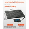 thumbnail image 2 of KFFKFF Digital Postal Scale, 0.7 oz/3.5 oz Dual Accuracy, 660 lbs Commercial Weight Scale with Hold/Tare Function & LCD Display, 2 of 9