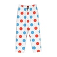thumbnail image 4 of Balery Red Blue Polka Dots print Women's Pajama Pants,Ultra Lightweight Pjs,Lounge Pant-X-Large, 4 of 9