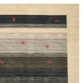 thumbnail image 2 of SAFAVIEH Himalaya Roswell Striped Wool Area Rug, Cream/Blue, 6' x 6' Square, 2 of 4