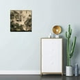 thumbnail image 4 of Soliyoahee Ink Painting Clock 10inch Square Wooden Bathroom Wall Clock Silent No Tick Battery Powered for Bathroom Living Room Kitchen Office (Style 4), 4 of 6