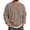 Khaki, variant on Delconic Mens Winter Fleece Crewneck Sweatshirt Long Sleeve Pullover Casual Loose Fit Ribbed Cuffs and Hem Basic Warm Top Beige L