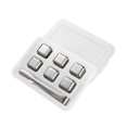 thumbnail image 4 of Cubos de hielo de acero inoxidable para enfriar, cubos de whisky en caja de almacenamiento, rocas para bebidas, rocas para whisky para café, cerveza, 6 Plata con Clip, 4 of 8
