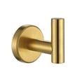 thumbnail image 5 of Cateissary Ganchos para abrigos de acero inoxidable 304 montados en la pared, gancho para toallas dorado, plateado y negro, herramientas antioxidantes en dorado 2piezas Cateissary CBP185749, 5 of 5
