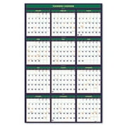 House of Doolittle 391 Four Seasons Reversible/Erasable Business/Academic Year Wall Calendar 24 x 37