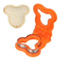 thumbnail image 1 of Cortador de sándwich sin corteza Uxcell, cortador y sellador de sándwich en forma de oso para DIY desayuno, almuerzo, té de la tarde (Naranja), 1 of 7