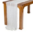 thumbnail image 2 of Table Runner 10ft,Runner 35x120 inch, Table Runner Gauze Rustic Table Runner, 2 of 5
