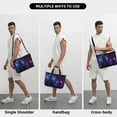 thumbnail image 6 of Women Men Universe Nebula Galaxy Gym Duffel Bag Travel Carry On Weekender Overnight Tote Personal Item Bag, 6 of 6