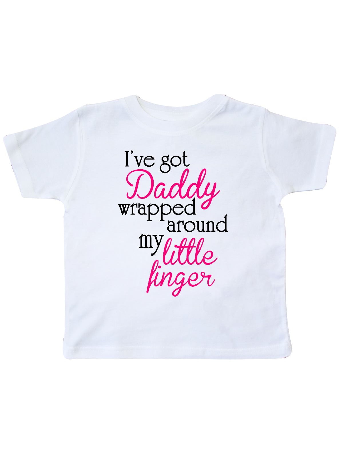 inktastic Ive Got Daddy Wrapped Around My Little Finger Toddler T-Shirt
