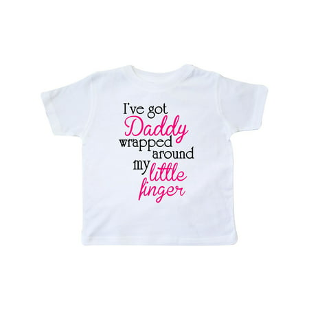 INKtastic - I've got Daddy Wrapped Around My Little Finger Toddler T ...