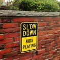 thumbnail image 3 of "Slow Down - Kids Playing" Sign | 12" x 18" 3M Engineer Grade Reflective Aluminum, 3 of 5