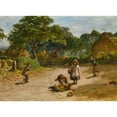 thumbnail image 2 of William Mctaggart 18x14 Gold Ornate Wood Frame and Double Matted Museum Art Print Titled - The Press Gang, 2 of 4