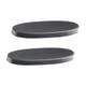 thumbnail image 5 of 2 piezas de almohadillas de brazo de repuesto para silla de oficina PU resistente simplicidad moderna negro oval, 5 of 8