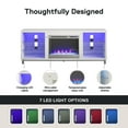 thumbnail image 3 of Lumina Fireplace TV Stand for TVs up to 70", White, 3 of 9