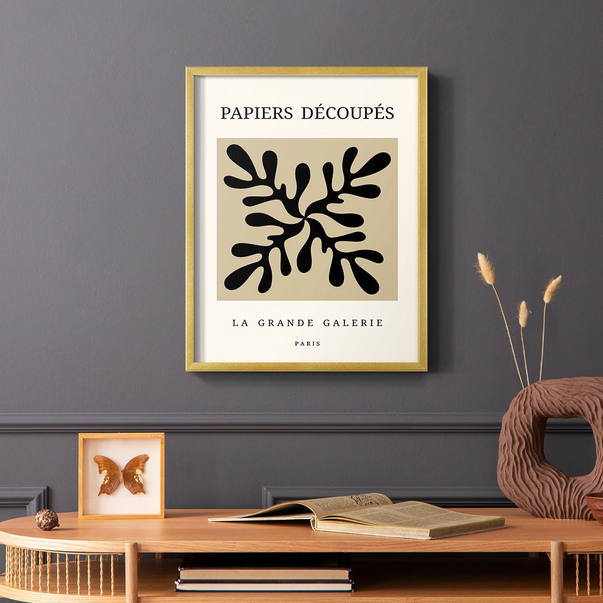 Matisse CCCXCIX in Gold Solid Wood 22 x 28 Framed Print