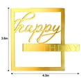 thumbnail image 2 of 3pcs acrylic cake decoration - gold+silver+rose gold, 2 of 5