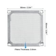 thumbnail image 2 of Unique Bargains PC Dust Fan Screen Aluminum Mesh for Cooling Case Cover Silver Tone 90mm, 2 of 5