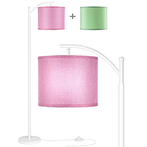 Rottogoon Floor Lamp For Living Room Led Standing With 2 Shades Tall Industrial Lamp Shades Tall Industrial Floor, How To Change Floor Lamp Shade