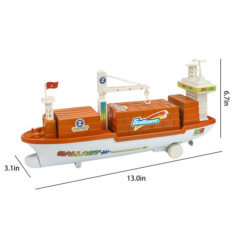 Kayannuo Kids Toys Easter Clearance Large Simulation Ship Freight Ship Toy  Car 