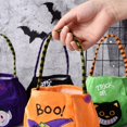 thumbnail image 4 of Sacs à Friandises d'Halloween, Décorations de Panier d'Halloween, Sacs Cadeaux Réutilisables Citrouille, 4 of 8