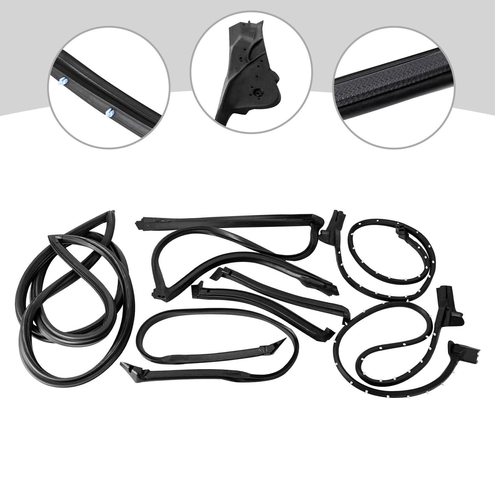 Full Weatherstrip Kit Weather Strip Seal for 9096 Corvette C4 Coupe GM