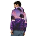thumbnail image 4 of Kdxio Lavender Field Sunset Print Men Hoodies Casual Hoodies for Men with Zip Pockets Full Zip Long Sleeve Sweatshirt Sports Hooded Jacket-3X-Large, 4 of 5