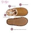 thumbnail image 3 of Jessica Simpson Womens Comfy Faux Fur Slip On Scuff House Slipper -  Memory Foam Anti-Skid Sole, 3 of 9