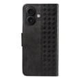 thumbnail image 4 of Allytechgroup Case for Apple iPhone 16 Plus, Flip Stand Embossed PU Leather Wallet Cover with Cash Pockets/Credit Card Slots/Wrist Strap Lanyard/Magnetic Clasp Kickstand Soft TPU Back Shell, Black, 4 of 15