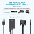 thumbnail image 3 of Convertidor de Video VGA a HDMI Audio Adaptador HD Full 1080p BLOOSOM, 3 of 5